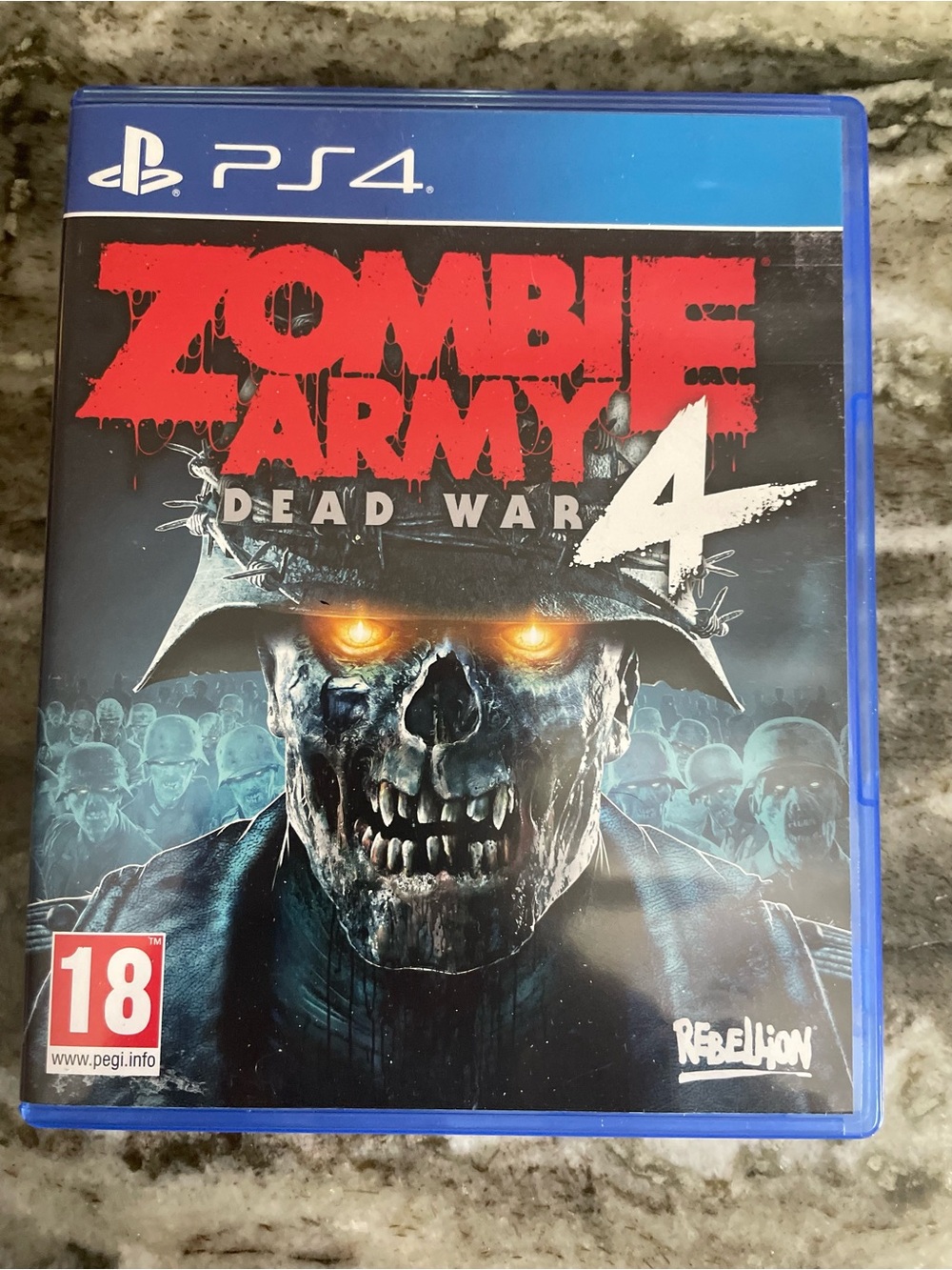 Rebellion Zombie Army 4 PS4 - Blue & Red Cover